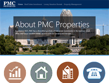 Tablet Screenshot of pmcproperties.com